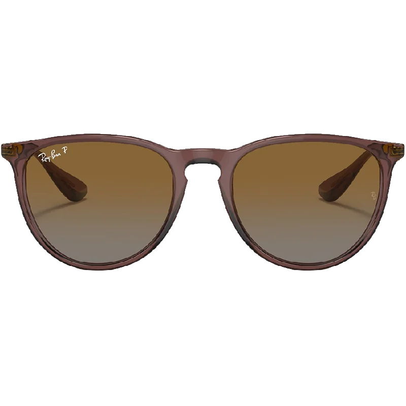 Erika Trans Dark Brown/Gradient Brown Polarized Hipster Style