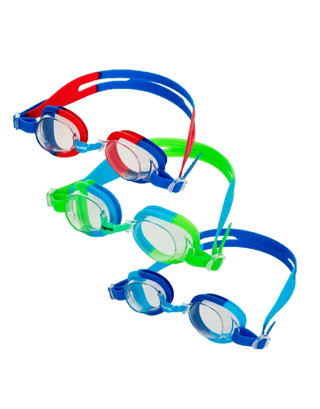 Junior Top Swim Goggles Leather - Trimmed Luxe Style
