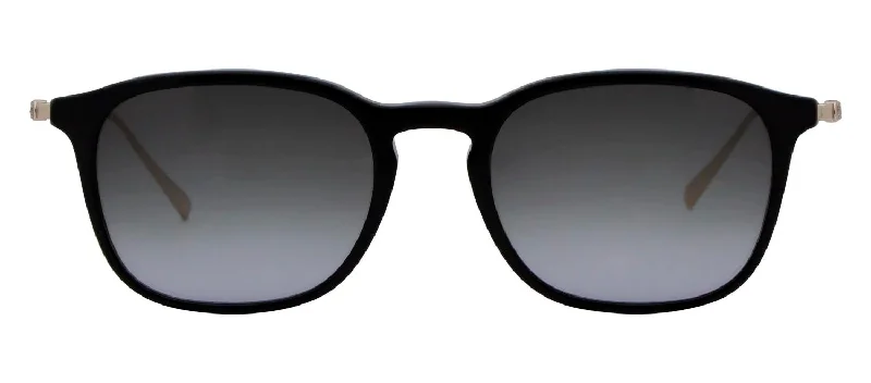 Ferragamo SF2846S 001 Square Sunglasses Wood - Grain Accent Natural Look