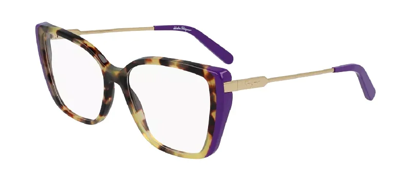 Ferragamo SF2850 285 Cat Eye Eyeglasses Tinted - Lens Reading Glasses