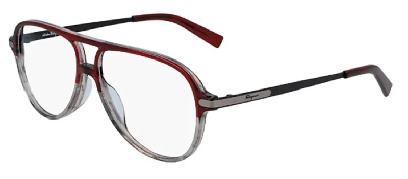 Ferragamo SF2855 644 Navigator Eyeglasses Thin - Rimmed Elegant Style