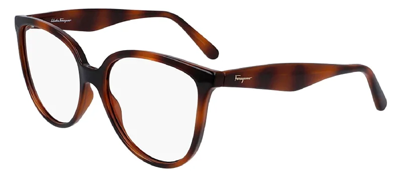 Ferragamo SF2874 214 Butterfly Eyeglasses Wayfarer Streetwear Style