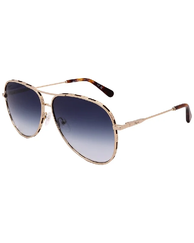 Ferragamo Women's 268S 62mm Sunglasses Classic Aviator Style