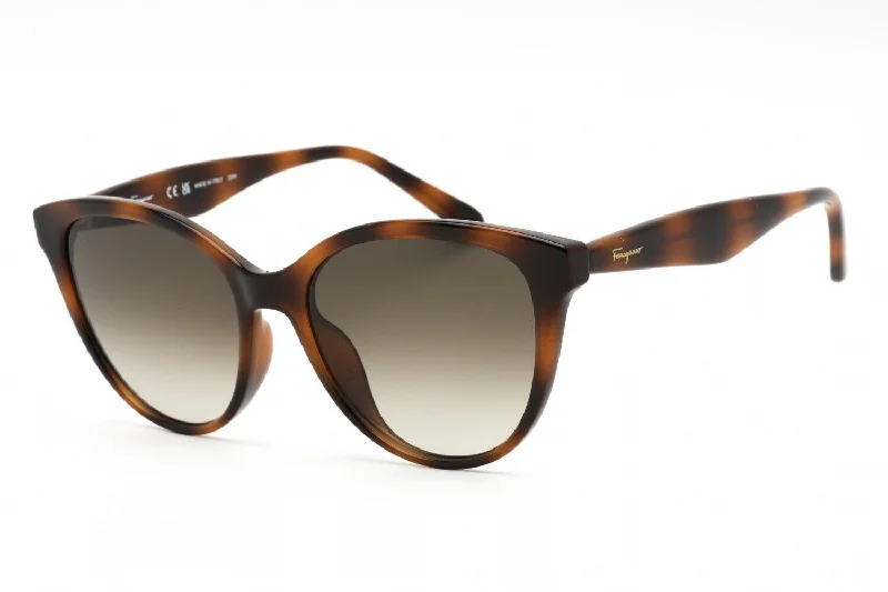 Ferragamo Women's SF1073S-240 Fashion 54mm Havana Sunglasses Wrap - Around Ski Goggles