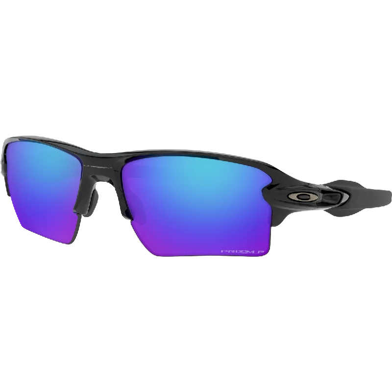 Flak 2.0 XL - Polished Black/Prizm Sapphire Polarized Colored - Lens Sports Style