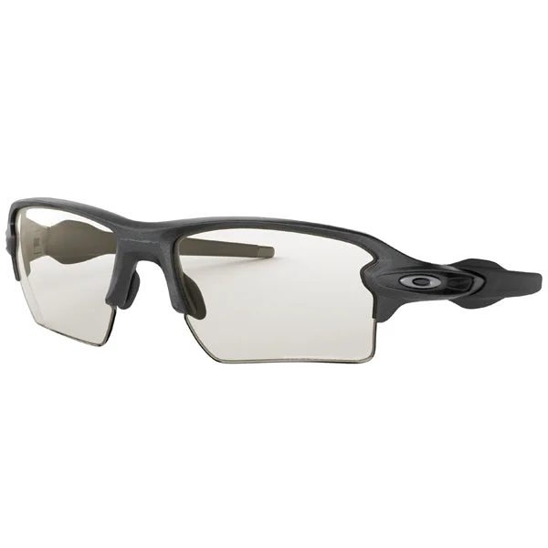 Flak 2.0 XL - Steel/Clear-Black Photochromic Hipster Style