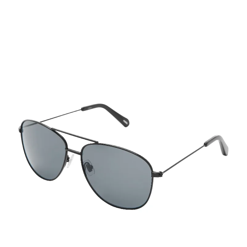 Fossil Men's Aviator Sunglasses Oval - Shaped Academic Look