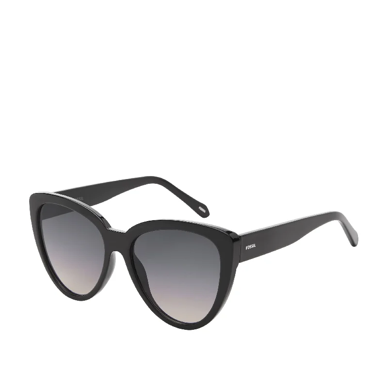 Fossil Women's Cat Eye Sunglasses Geometric - Patterned Frame Design