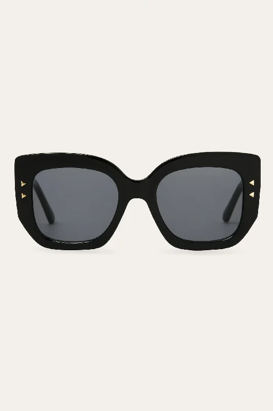 Francesca Sunglasses Glossy Metal Frame Look