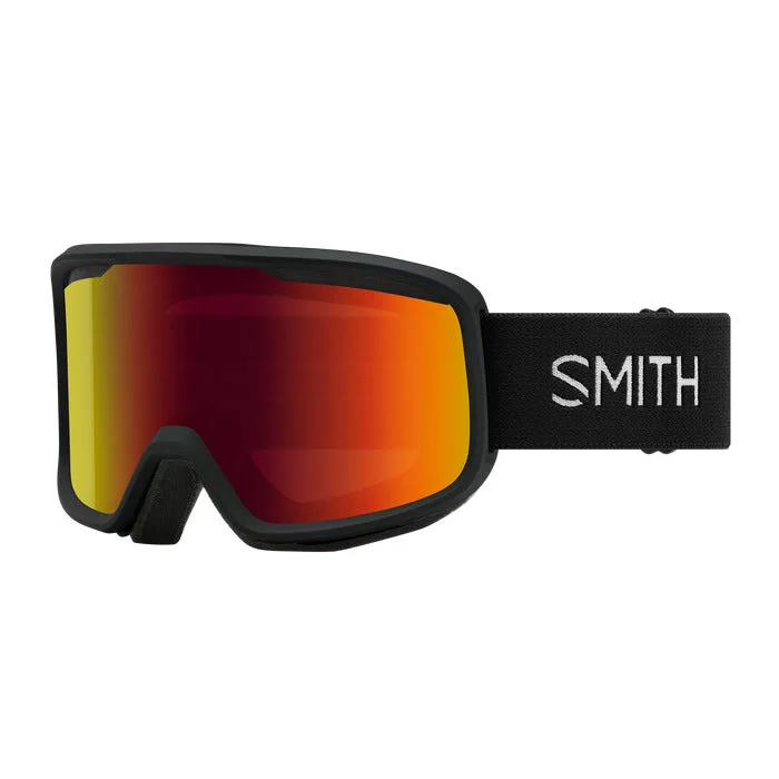 Smith Frontier Black Red Sol-X Mirror Goggle Wayfarer Streetwear Style