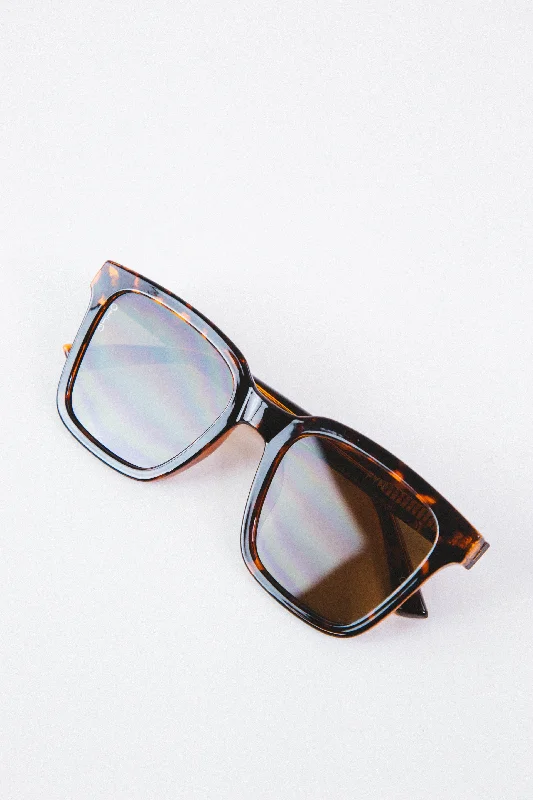 Fyn Oversized Frame Sunglasses, Tort/Brown | Otra Art - Deco - Inspired Eyewear