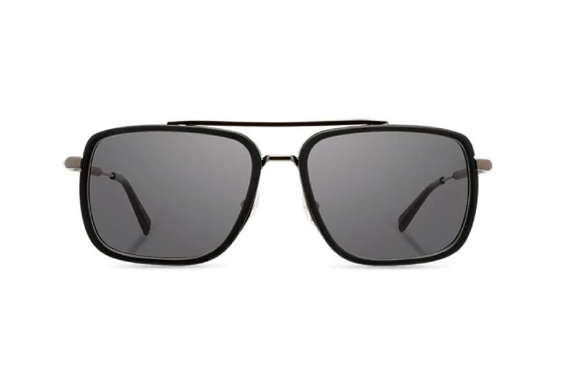 Grant Acetate Sunglasses | Matte Black Walnut Grey Polarized | Shwood Prescription Glasses