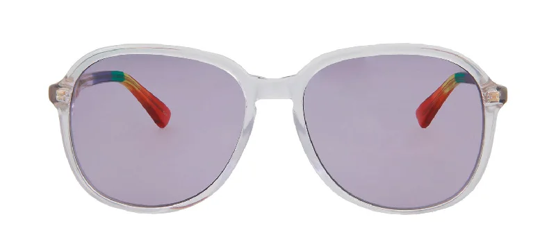 Gucci GG0259S 003 Oversized Square Sunglasses Vintage Horn - Rimmed Style