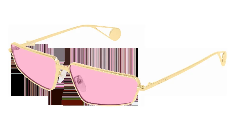 Gucci GG0537S W RECTANGULAR / SQUARE Sunglasses Mirrored - Lens Driving Look