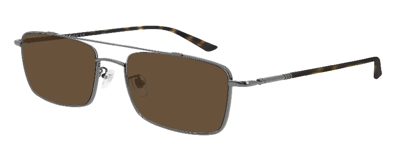 Gucci GG0610SK W Aviator Sunglasses Mirrored - Lens Driving Look