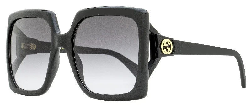 Gucci Women's Square Sunglasses GG0876S 001 Black 60mm Gradient - Lens 