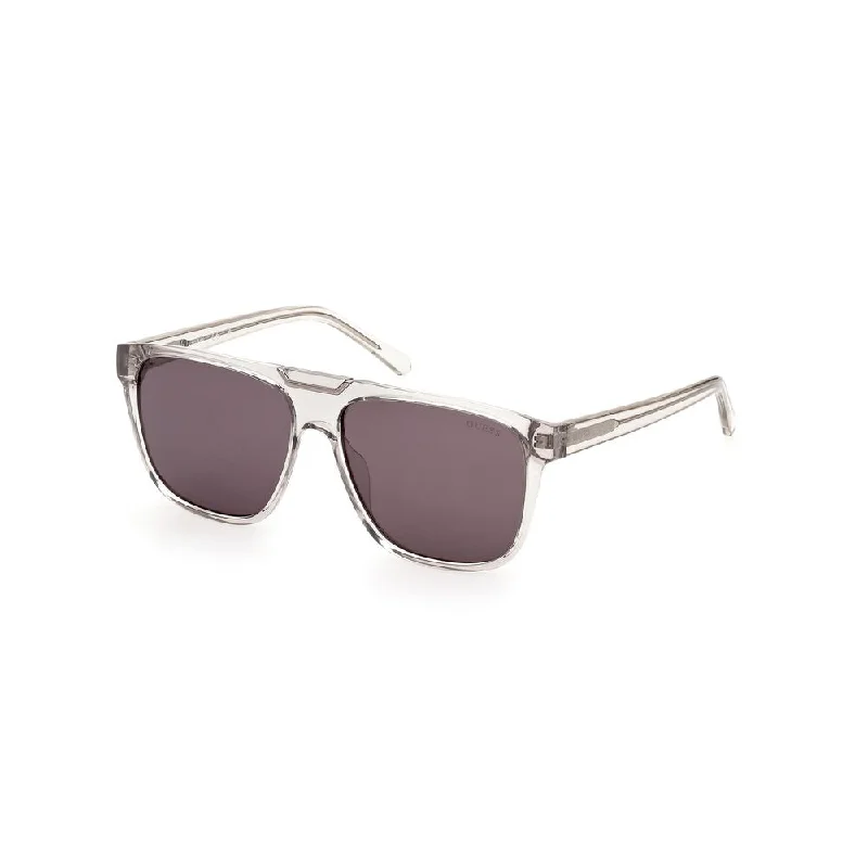 Guess clear Injected Men's Sunglasses Geometric - Patterned Frame Design
