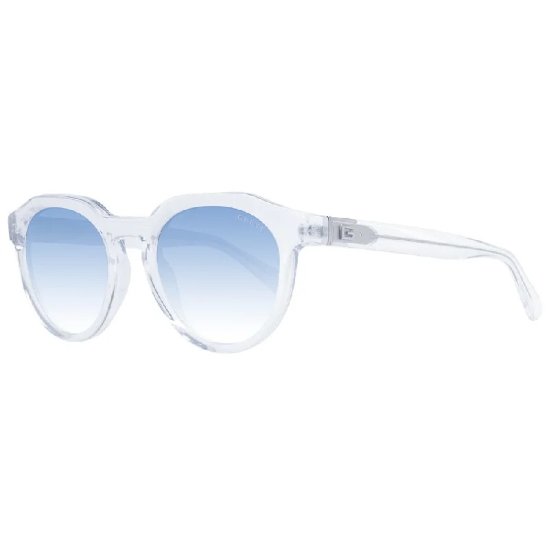 Guess clear Men Men's Sunglasses Wood - Grain Accent Natural Look