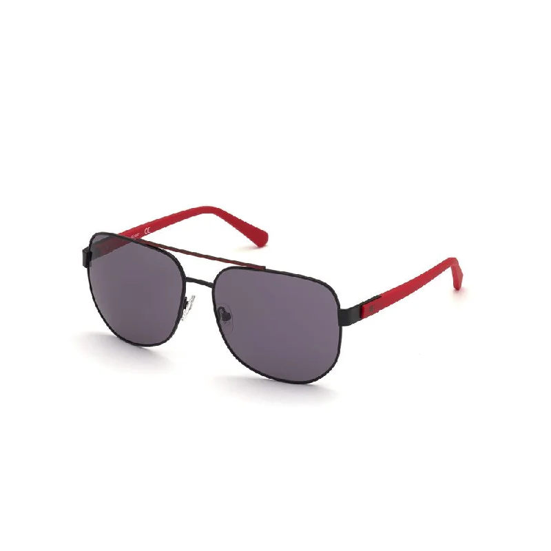 Guess  Metal Men's Sunglasses Glossy Metal Frame Look
