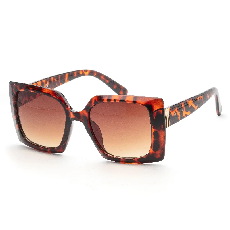 Guess Women's  53mm Dark Havana Sunglasses Rectangle Business Style
