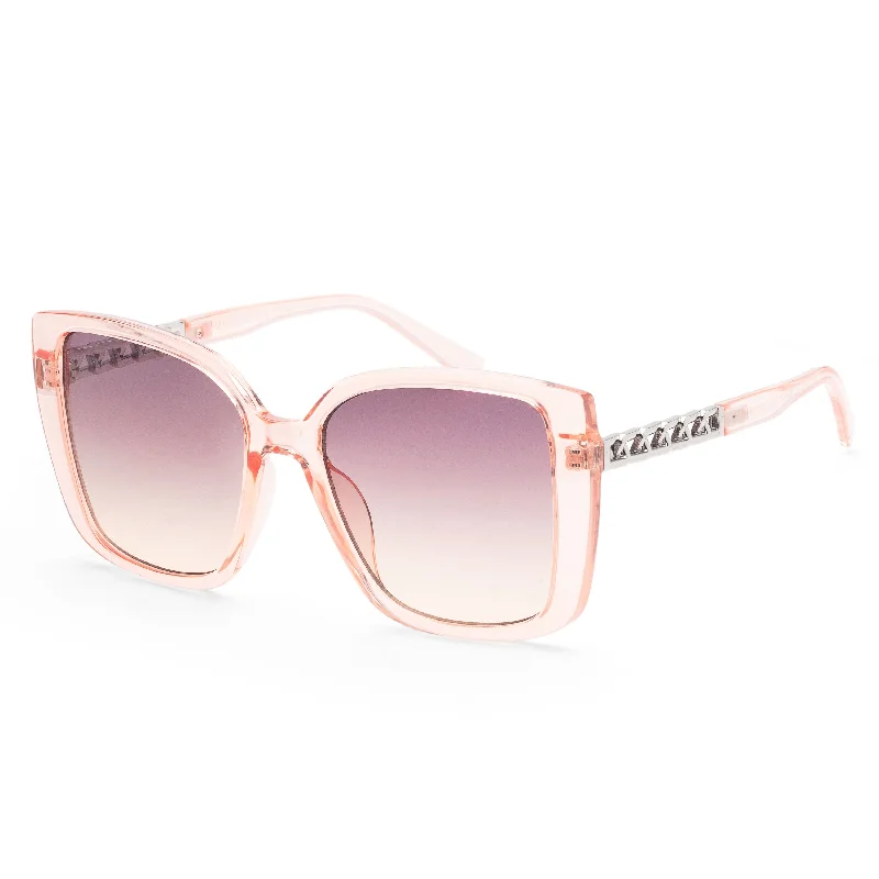 Guess Women's 57mm Pink Sunglasses GF0427-27T Geometric - Shaped Avant - Garde