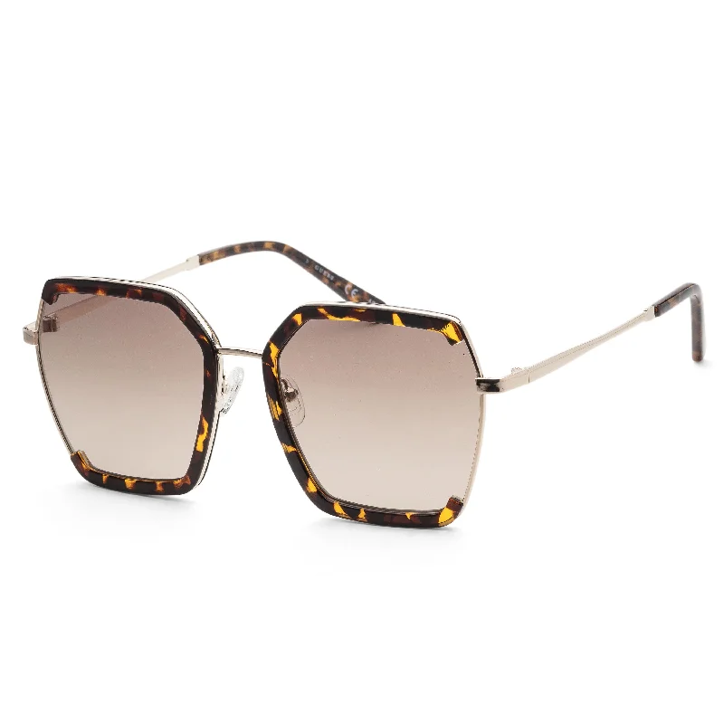 Guess Women's 58mm Brown Sunglasses GF0418-52F Retro Round - Frame Look