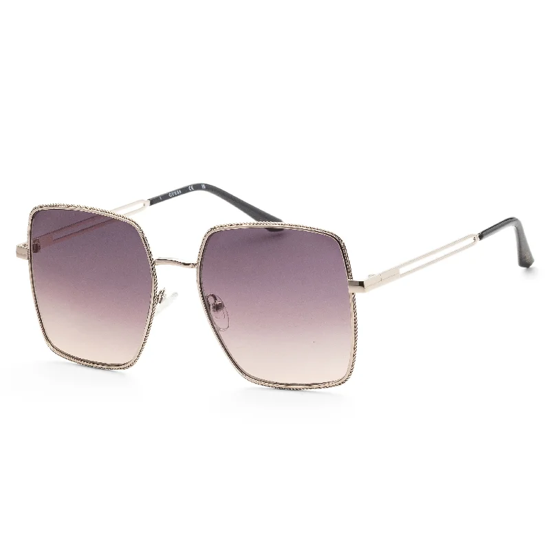 Guess Women's 58mm Gold Sunglasses GF0419-32B Unisex Angular Frame Style