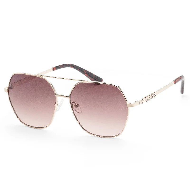 Guess Women's 59mm Gold Sunglasses GF0415-32F Geometric - Shaped Avant - Garde