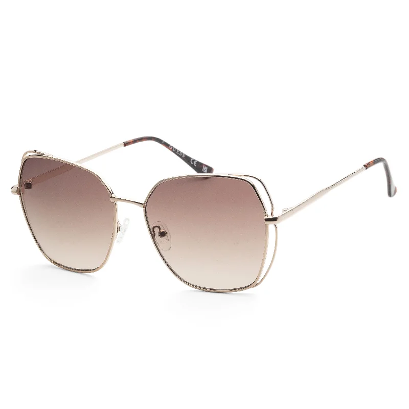 Guess Women's 60mm Gold Sunglasses GF0416-32F Rhinestone - Embellished Glam Design