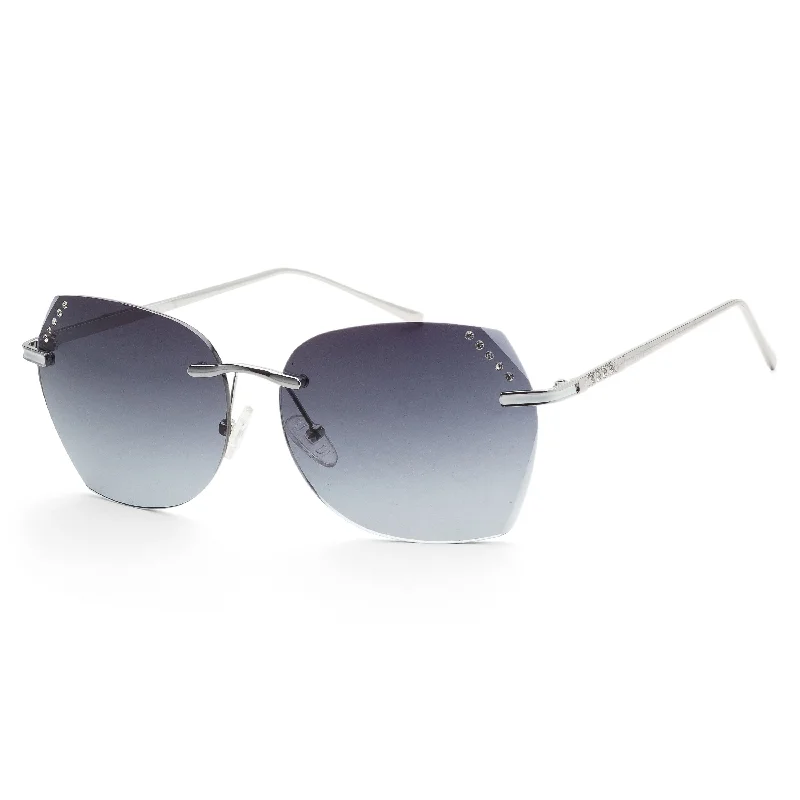 Guess Women's 61mm Black Sunglasses GF0384-10B Retro Round - Frame Look