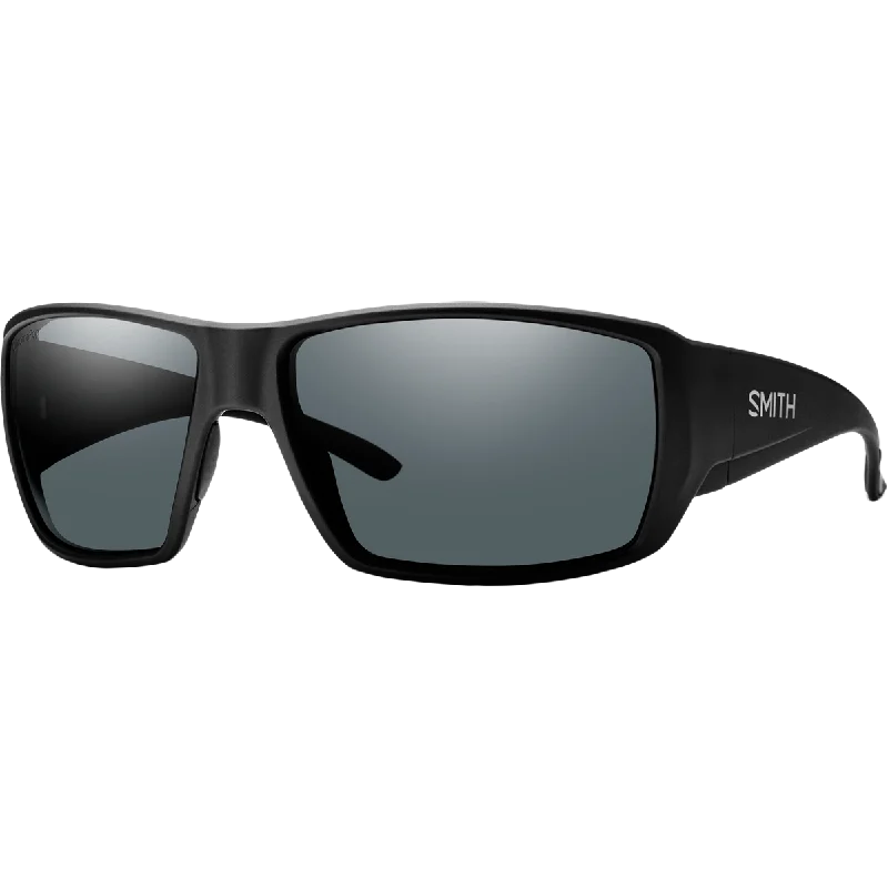 Guide's Choice - Matte Black/Polarized Grey Geometric - Patterned Frame Design