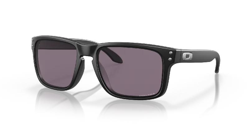Holbrook Sunglasses - Matte Black/Prizm Grey Lenses Glossy Metal Frame Look