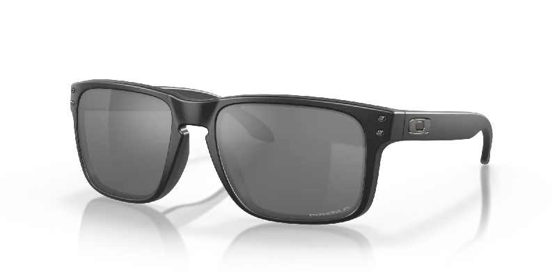 Holbrook Sunglasses - Matte Black/Prizm Black Polarized Lenses Rectangle - Rimmed 