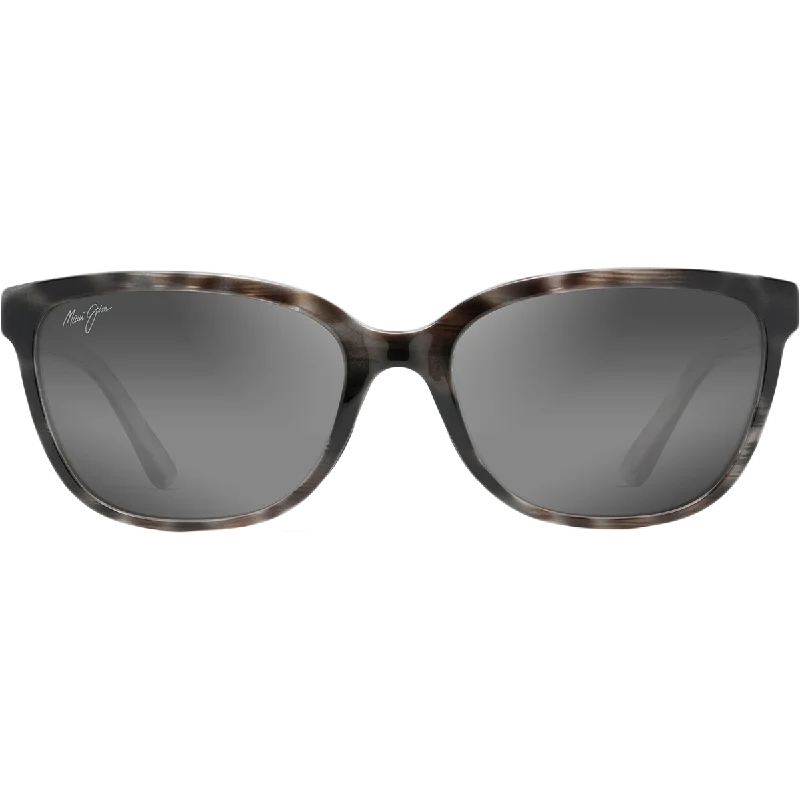 Honi - Grey Tortoise Stripe/Neutral Grey Rhinestone - Embellished Glam Design