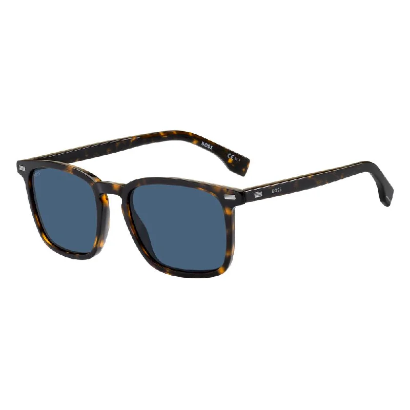 Hugo Boss  Acetate Men's Sunglasses Retro Round - Frame Look