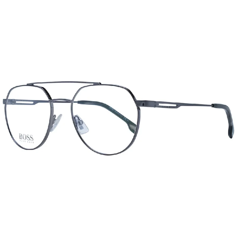 Hugo Boss  Men Optical Men's Frames Oval - Rimmed Sophisticated Look