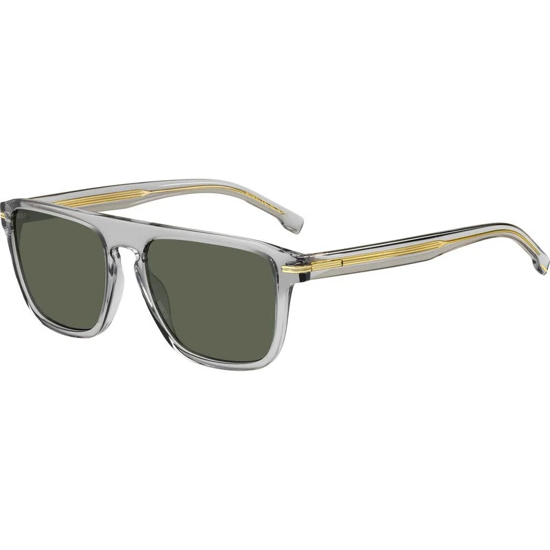 Hugo Boss Sunglasses Grey/Green Lenses Retro - Inspired 