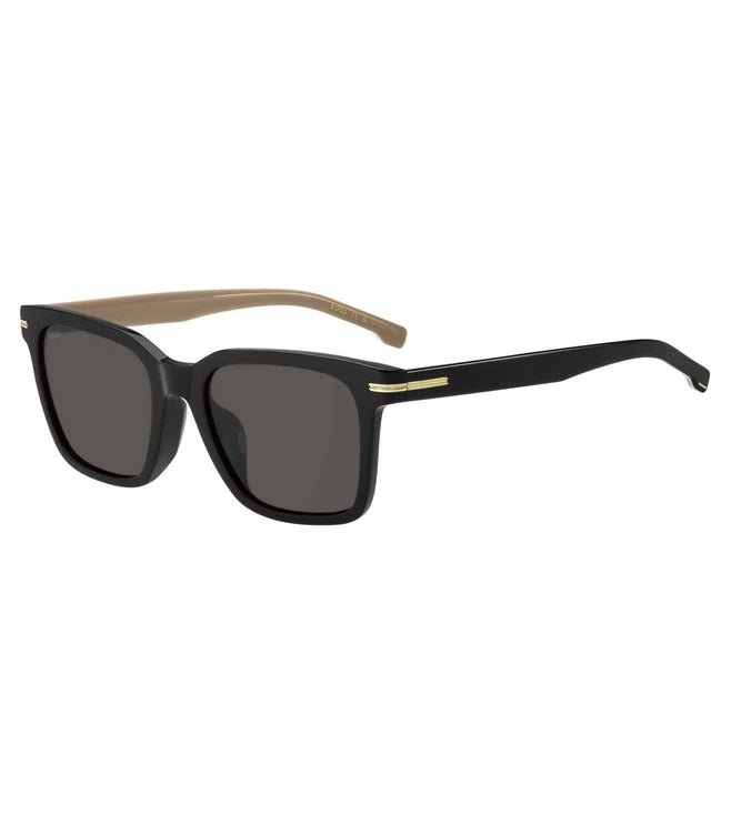 Hugo Boss Sunglasses-Black Oval - Rimmed Sophisticated Look