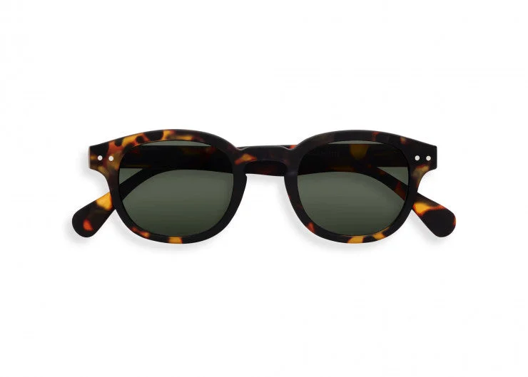 Izipizi C Frame Sunglasses in Tortoise Grey Lenses Polarized - Lens Fishing Style