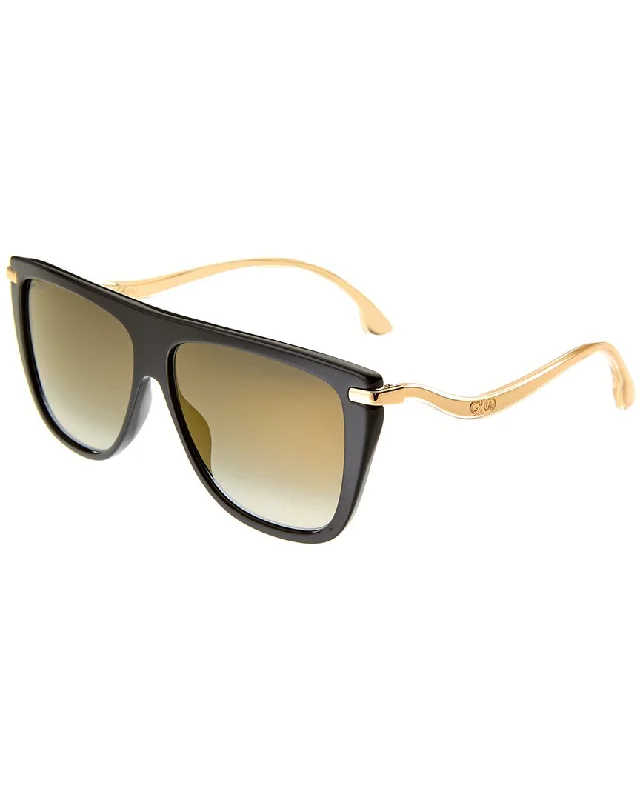 Jimmy Choo Women's 58mm Sunglasses Chunky Black - Frame Goth Look