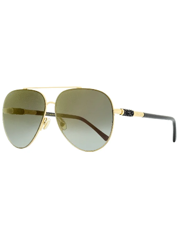 Jimmy Choo Women's Aviator Sunglasses Gray/S RHLFQ Gold/Black 63mm Tinted - Lens Reading Glasses Jimmy Choo Women's Aviator Sunglasses Gray/S RHLFQ Gold/Black 63mm Tinted - Lens Reading Glasses