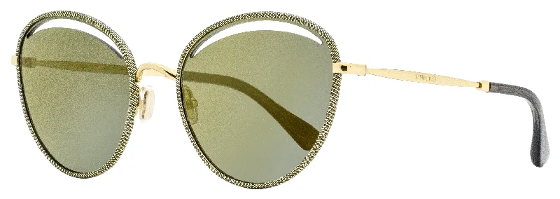 Jimmy Choo Women's Cut-Out Sunglasses Malya/S W8QK1 Gold/Gray 59mm High - Tech Smart Glasses Jimmy Choo Women's Cut-Out Sunglasses Malya/S W8QK1 Gold/Gray 59mm High - Tech Smart Glasses