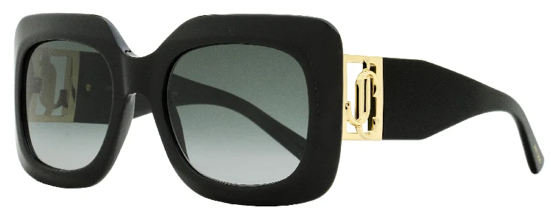 Jimmy Choo Women's Rectangular Sunglasses Gaya 8079O Black/Gold 54mm Gradient - Lens 