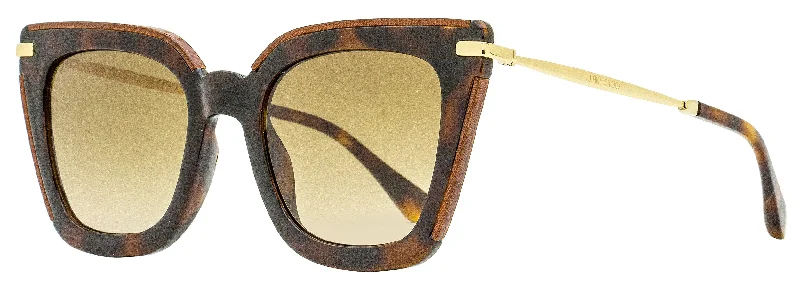 Jimmy Choo Women's Square Sunglasses Ciara/G/S OCYHA Havana/Gold 52mm Cat - Eye Feminine Design Jimmy Choo Women's Square Sunglasses Ciara/G/S OCYHA Havana/Gold 52mm Cat - Eye Feminine Design