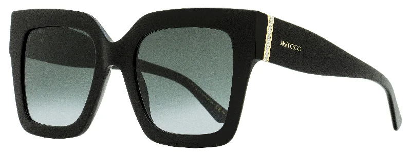 Jimmy Choo Women's Square Sunglasses Edna 8079O Black 52mm Gradient - Lens 