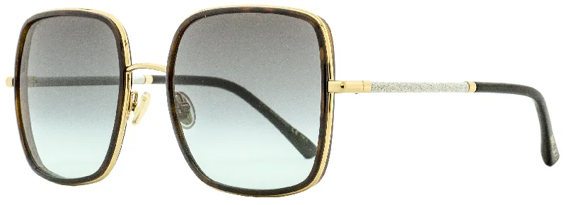 Jimmy Choo Women's Square Sunglasses Jayla/S 06JIB Gold/Havana 57mm Cat - Eye Vintage Revival Jimmy Choo Women's Square Sunglasses Jayla/S 06JIB Gold/Havana 57mm Cat - Eye Vintage Revival