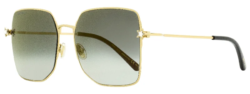 Jimmy Choo Women's Square Sunglasses Trisha/G/SK J5GFQ Gold/Black 58mm Two - Tone Frame Contrast Jimmy Choo Women's Square Sunglasses Trisha/G/SK J5GFQ Gold/Black 58mm Two - Tone Frame Contrast