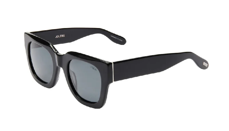 Jolene Polarized Sunglasses, Black/Smoke | I-SEA Cat - Eye Feminine Design