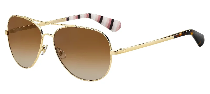 Kate Spade Avaline2/S LA 0013 Aviator Polarized Sunglasses Colored - Lens Sports Style