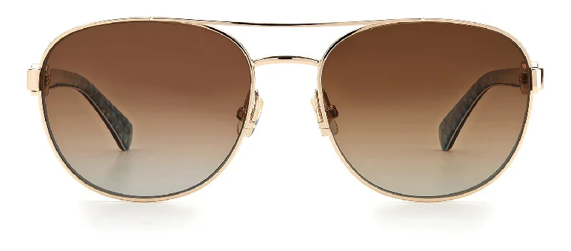 Kate Spade Raglan/G/S LA 006J Aviator Polarized Sunglasses Wood - Grain Accent Natural Look Kate Spade Raglan/G/S LA 006J Aviator Polarized Sunglasses Wood - Grain Accent Natural Look